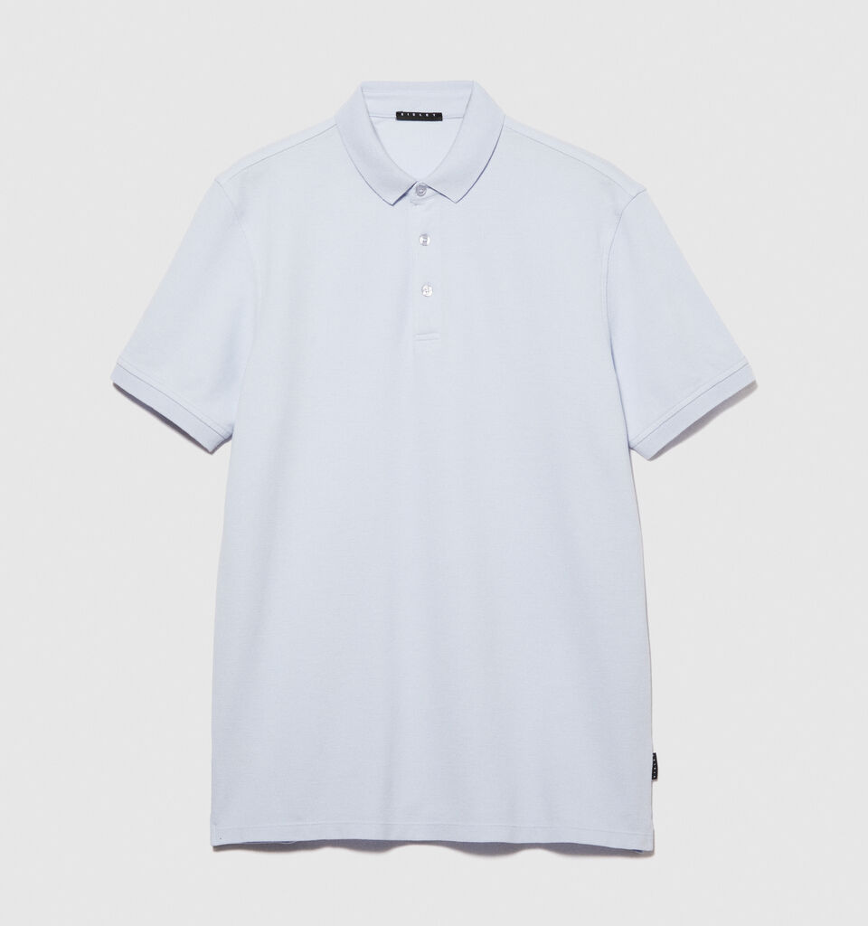Slim fit polo - men's polos - Light Blue | Sisley image number 6